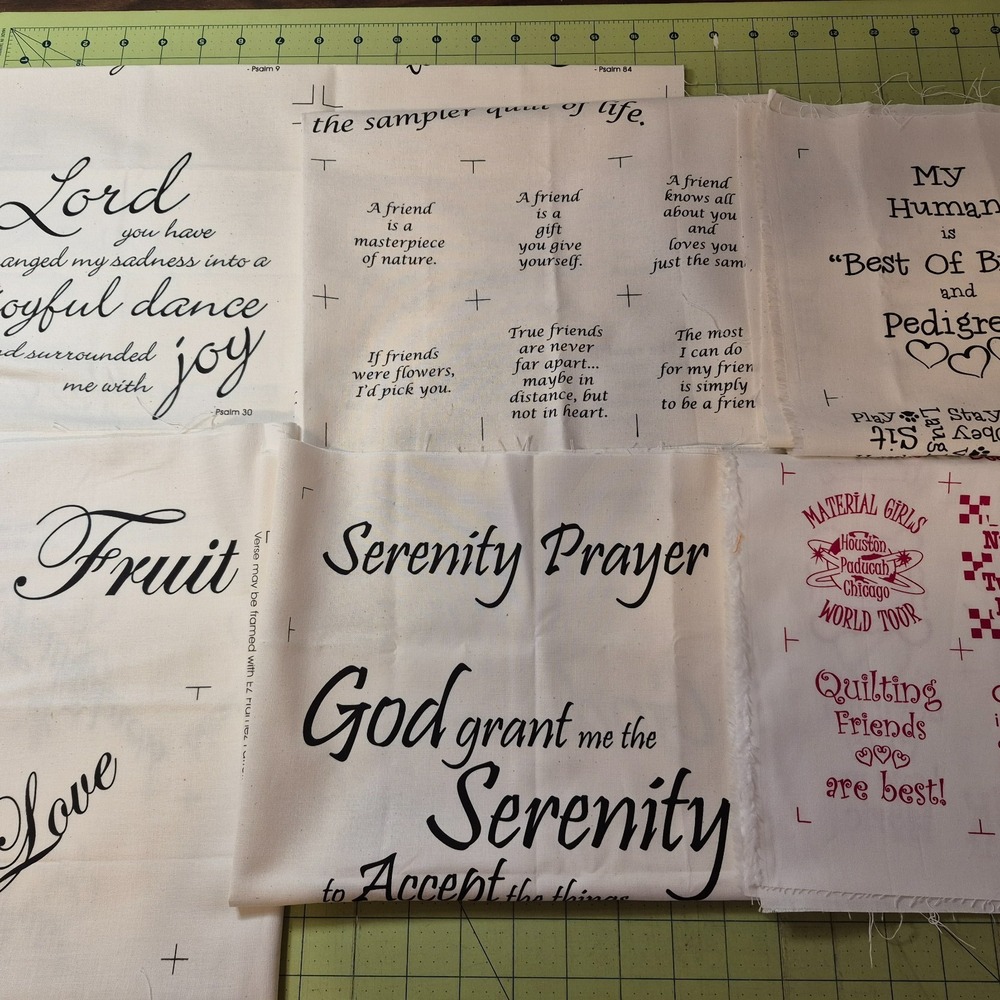 18" x 22" Block Prints Block Party Studio Inc. 6 Word Phrase Quote Panels